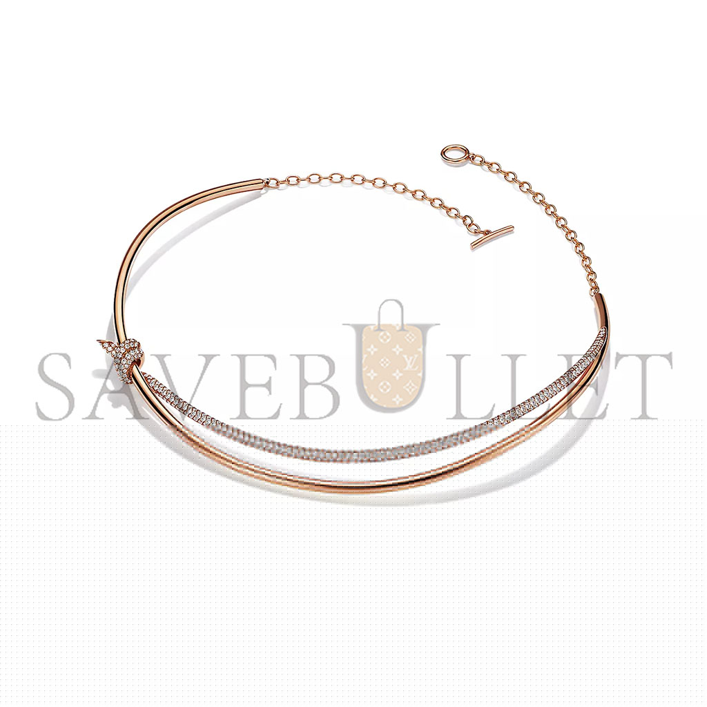 T*f*ny knot double row necklace 69525830